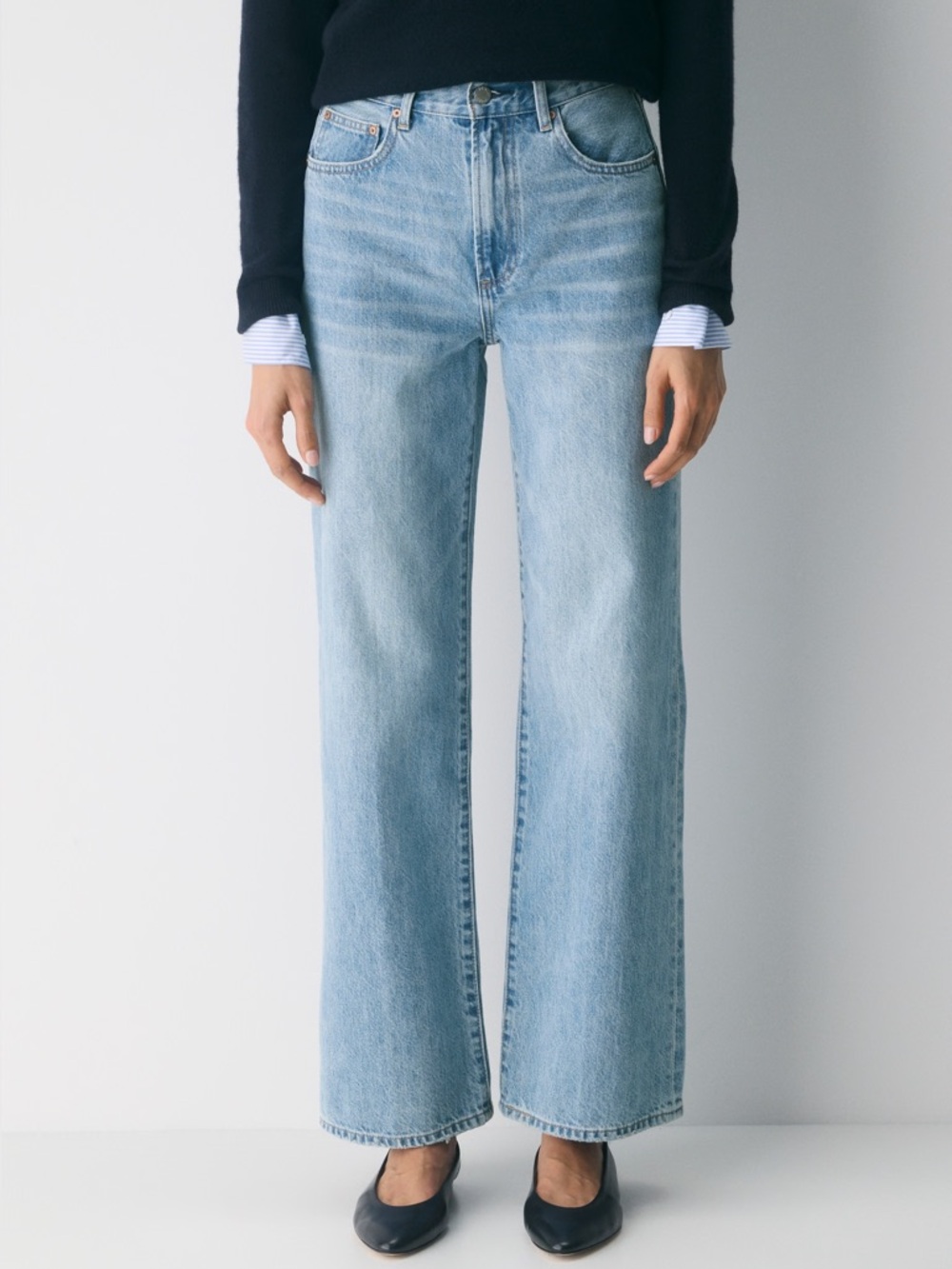Aritzia Denim Forum High Rise Wide Leg Jean